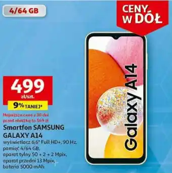 Auchan Smartfon SAMSUNG GALAXY A14 oferta