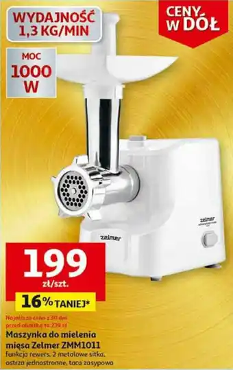 Auchan Maszynka do mielenia mięsa Zelmer ZMM1011 oferta