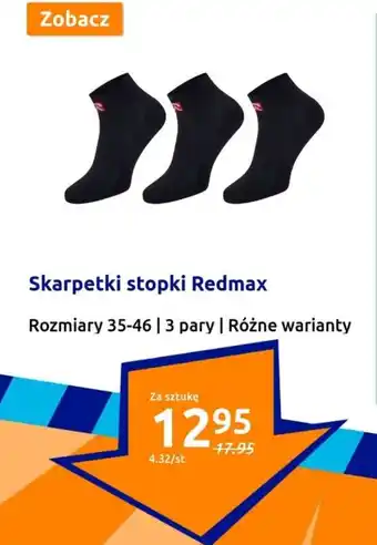 Action Skarpetki stopki Redmax 3 pary oferta