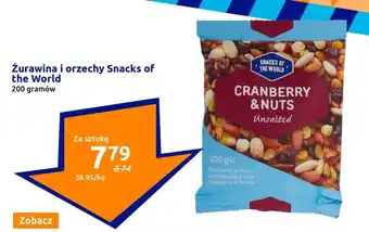 Action Żurawina i orzechy Snacks of the World 200 g oferta