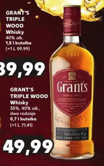 Kaufland GRANT'S TRIPLE WOOD Whisky 0,7 l oferta