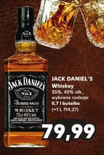Kaufland JACK DANIEL'S Whiskey 0,7 l oferta