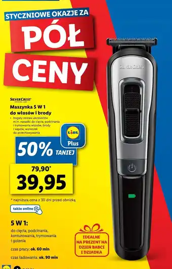 Lidl Maszynka do golenia silvercrest oferta