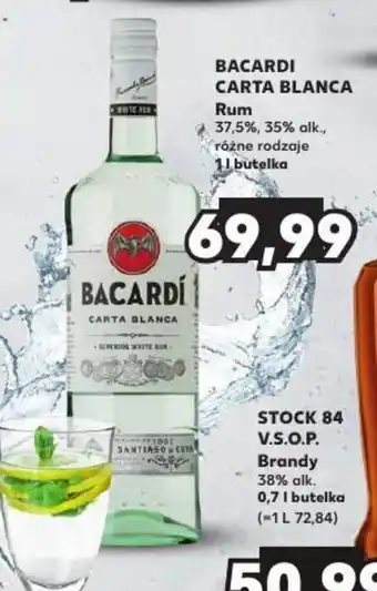Kaufland BACARDI CARTA BLANCA Rum 1l oferta