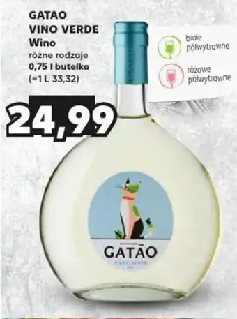Kaufland GATAO VINO VERDE Wino 0,75l oferta