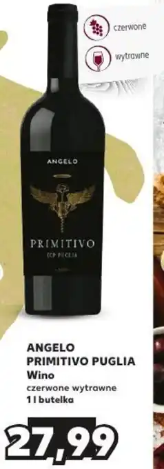 Kaufland ANGELO PRIMITIVO PUGLIA Wino 1l oferta