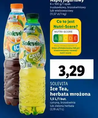 Lidl Ice Tea, herbata mrożona 1,5 L oferta