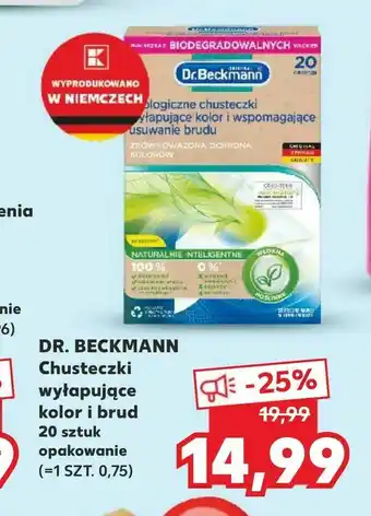 Kaufland DR. BECKMANN Chusteczki wyłapujące kolor i brud oferta