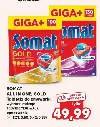 Kaufland SOMAT ALL IN ONE, GOLD Tabletki do zmywarki oferta