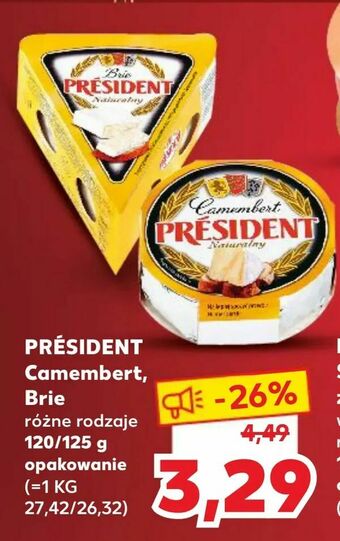 Kaufland PRÉSIDENT Camembert, Brie oferta