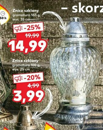 Kaufland Znicz szklany oferta