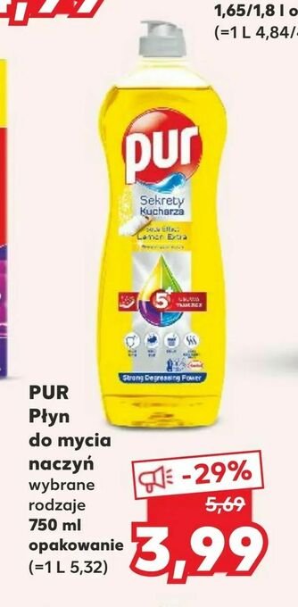 Kaufland PUR Płyn do mycia naczyń oferta