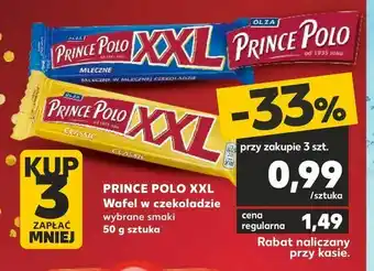 Kaufland PRINCE POLO XXL Wafel w czekoladzie oferta