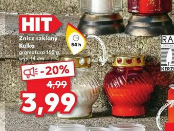 Kaufland Znicz szklany Kulka oferta