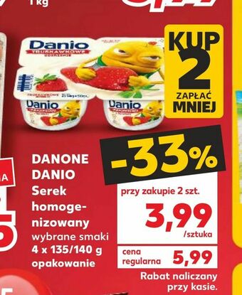 Kaufland DANONE DANIO Serek homogenizowany oferta
