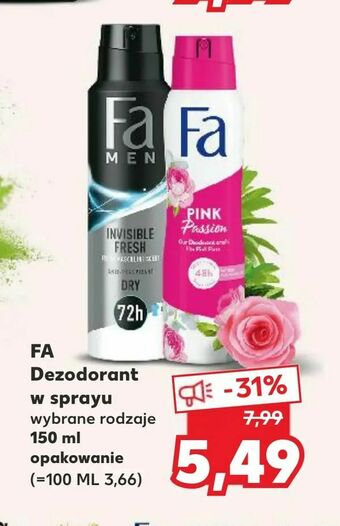 Kaufland FA Dezodorant w sprayu oferta