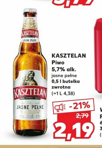 Kaufland KASZTELAN Piwo 5,7% alk oferta