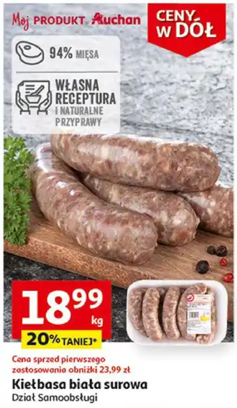 Auchan Kiełbasa biała oferta