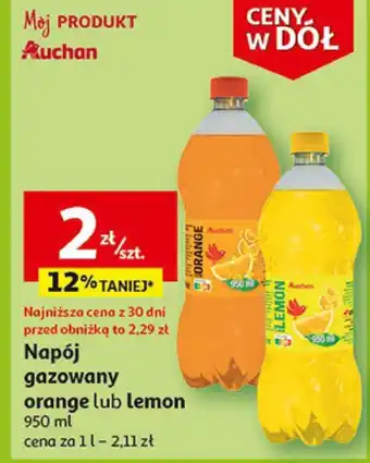 Auchan Napój gazowany auchan oferta