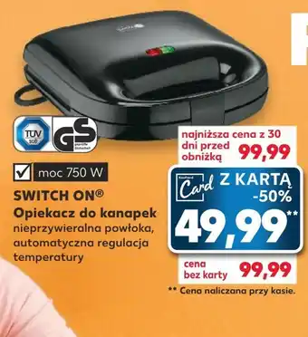 Kaufland Opiekacz do kanapek switch on oferta