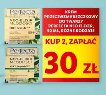 Lidl KREM PRZECIWZMARSZCZKOWY DO TWARZY PERFECTA NEO ELIXIR, 50 ML oferta