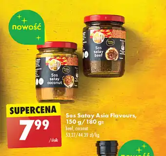 Biedronka Sos Satay Asia Flavours, 150 g/180 g oferta