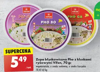 Biedronka Zupa błyskawiczna Pho z kluskami ryżowymi Vifon, 70 g oferta