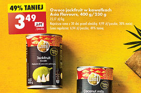 Biedronka Owoce jackfruit w kawałkach Asia Flavours, 400 g/230 g oferta