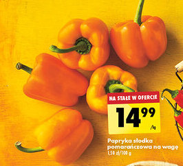 Biedronka Papryka słodka pomarańczowa na wagę 1 kg oferta