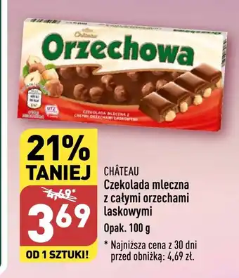 ALDI Czekolada mleczna z całymi orzechami laskowymi Opak. 100 g oferta