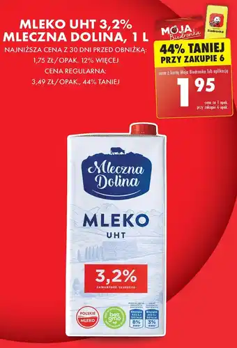 Biedronka Mleko mleczna dolina oferta
