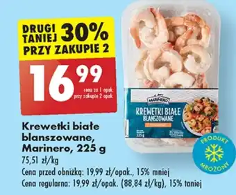 Biedronka Blanszowane krewetki marinero oferta