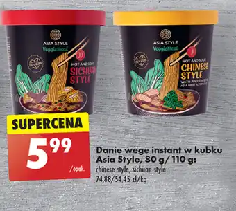 Biedronka Danie instant asia style oferta