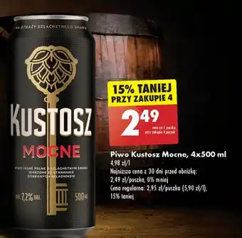 Biedronka Piwo kustosz oferta