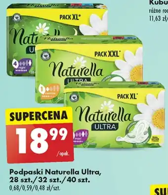 Biedronka Podpaski naturella oferta