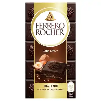 Biedronka Ferrero rocher czekolada deserowa nadziewana z orzechowym nadzieniem i kawałkami orzechów 90 g oferta