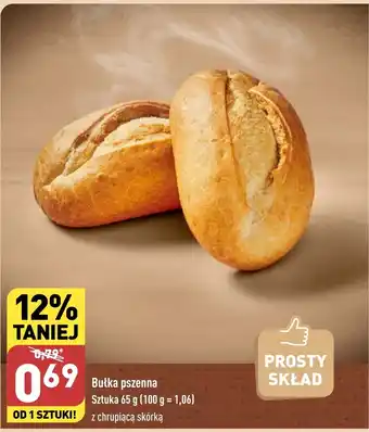 ALDI Bułka pszenna Sztuka 65 g oferta