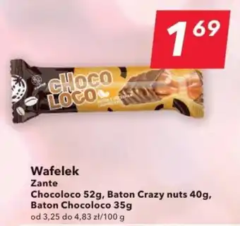Lewiatan Wafelek Zante Chocoloco 52 g / Baton Crazy nuts 40 g / Baton Chocoloco 35 g oferta