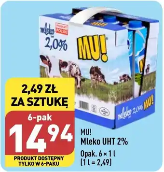ALDI Mleko UHT 2% Opak. 6x1 l oferta