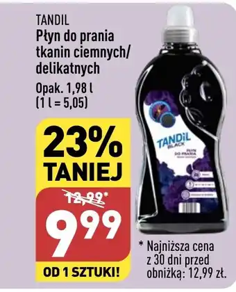 ALDI Płyn do prania tkanin ciemnych/ delikatnych 1,98 l oferta