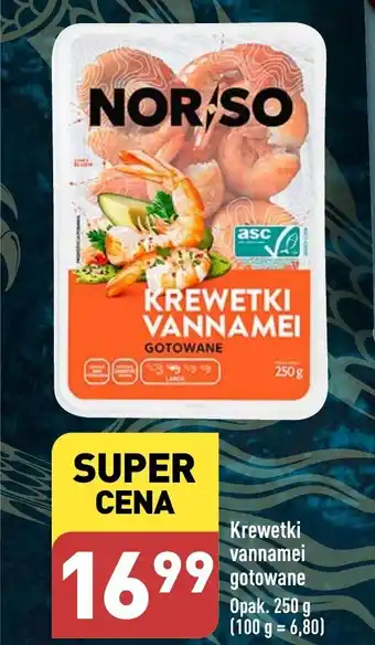 ALDI Krewetki vannamei gotowane Opak. 250 g oferta