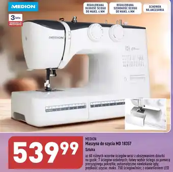 ALDI Maszyna do szycia MD 18357 Sztuka oferta
