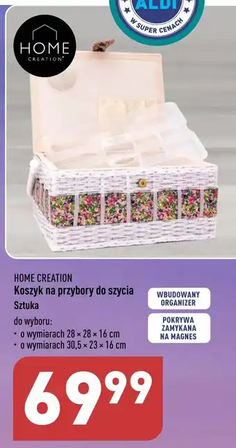 ALDI Koszyk na przybory do szycia Sztuka oferta