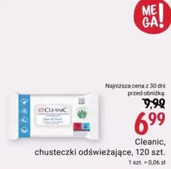 Rossmann Cleanic, chusteczki odświeżające, 120 szt. oferta