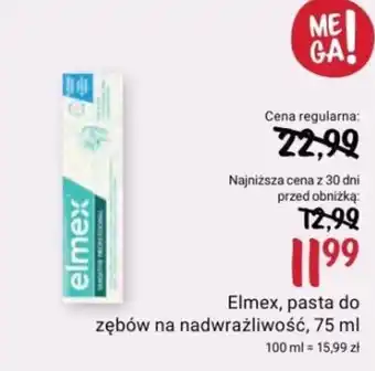 Rossmann Elmex, pasta do zębów na nadwrażliwość, 75 ml oferta