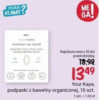 Rossmann Your Kaya, podpaski z bawełny organicznej, 10 szt. oferta