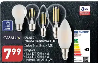 ALDI Żarówki filamentowe LED Zestaw 2 szt. oferta