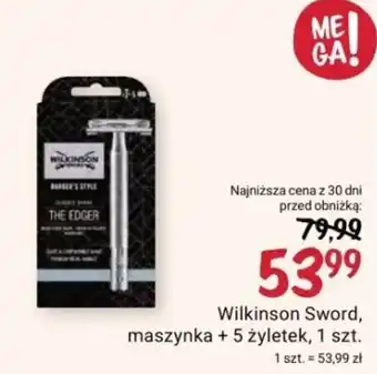 Rossmann Wilkinson Sword, maszynka + 5 żyletek, 1 szt. oferta