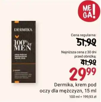 Rossmann Dermika, krem pod oczy dla mężczyzn, 15 ml oferta