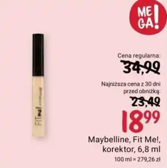 Rossmann Maybelline, Fit Me!, korektor, 6,8 ml oferta